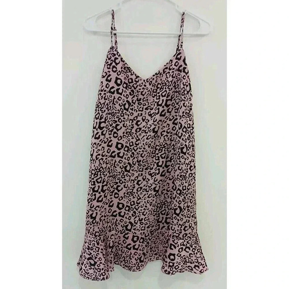 Aqua(brand) Pink  Leopard Print Mini Dress‎ Size Medium - Picture 4 of 9